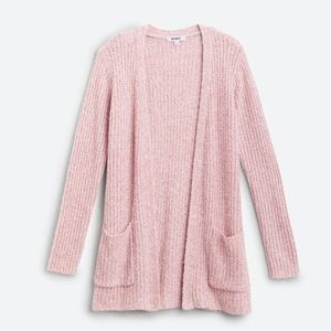 BB Dakota Blush Pink open pocket cardigan